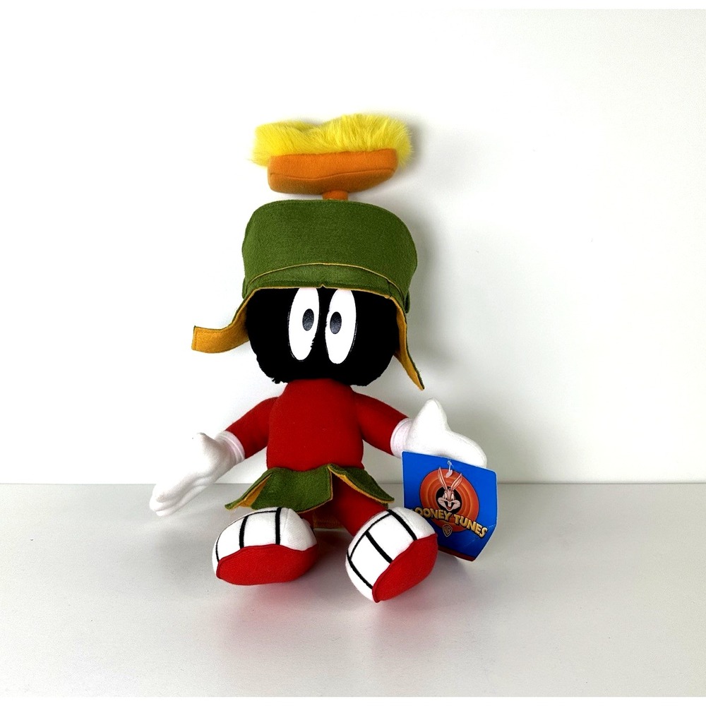 Vintage Marvin the Martian Looney Tunes Plush‎ Stuffed Felt Ace Novelty 1998 NWT